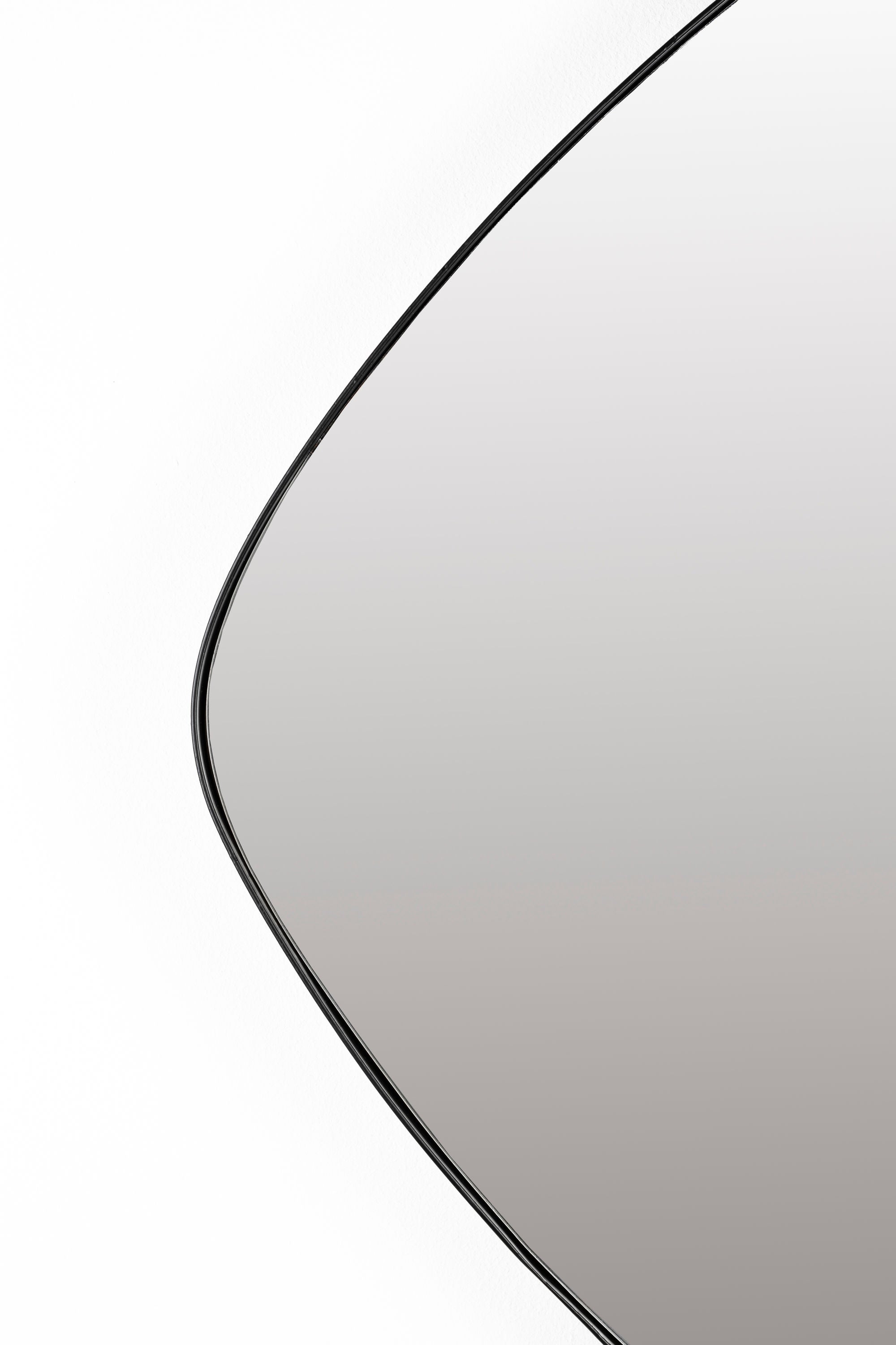Mila Black Square Wall Mirror